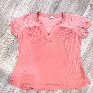 Boutique brand coral colored top size 1X